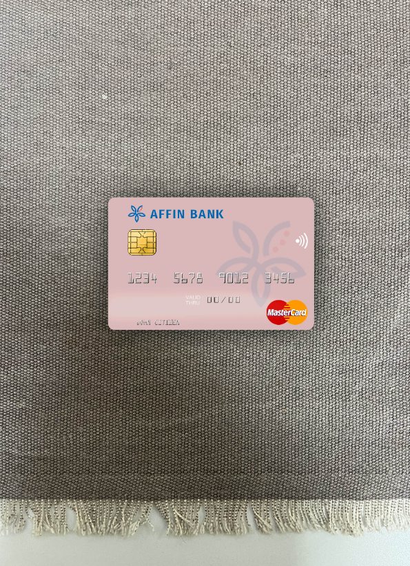 Download Malaysia Affin Bank mastercard photolook front Photoshop template